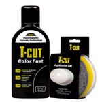 T-Cut Color Fast Black Ceramic Wax Polish Scratch Remover 500ml + Applicator