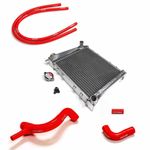 1275 CLASSIC MINI ALLOY RADIATOR AND FLETCHER SILICONE HOSES FMBK3