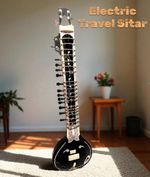 Indian Electric Sitar Tun Wood 7+9 Strings Professional Classical + Bag Mizrab