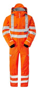 PULSAR® Protect PR505 Class 3 RIS-3279 Rail Hi Vis Orange Foul Weather Coverall