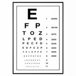 Modern Eye Chart Photo Optician Glasses Test Poster Print | A5 A4 A3 A2 A1 |