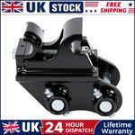 Mini Diggers Quick Hitch Coupler Attachments For 0.8-2 Tons Excavators Black