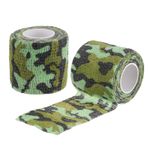 4.5 x 5CM Camo Tape Wrap, 2 Rolls Self-Adhesive Camouflage Tape, Swamp