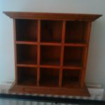 Vintage Hardwood display for small ornaments