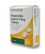 100 Pack Dispersible Aspirin Tablets 75mg MAX 1 PER CUSTOMER (Brands May Vary)
