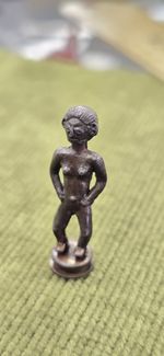 RARE VINTAGE TANGANYIKA MINIATURE FIGURE – AFRICAN SCULPTURE Tanzania