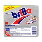 Brillo Steel Wool Soap Pads, Pink Soap, Kitchen Cleaner, 10 Pack