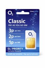 O2 Classic PAYG SIM Card | Genuine 3-in-1 Standard Micro Nano | No Contract UK