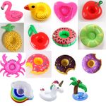 10 x Mixed Inflatable Floating Drink Can Cup Holders Hot Tub Swimming Pool Party