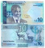 Namibia 10 Dollars 2025 UNC New