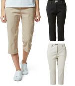 Craghoppers Womens Kiwi Pro Crop Trousers Zipped Pockets UPF