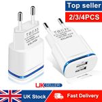 Universal Power Charging 2 USB Ports 2-Pin Euro Wall Adaptor widely compatible