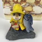 Wee Forest Folk M-41 Fisher Mouse - Early Vintage Piece On Slate