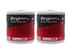 POLY ELECTRIC FENCE WIRE - 2 x 500 Metres White Rolls 1000m Total Poly Fencing