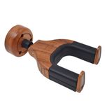 Guitar Hanger Wall Mount Hook Holder Wood Auto Lock Bass Ukulele Stands Rack