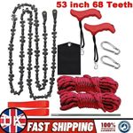 UK 53 inch 68 Teeth Rope High Reach Tree Limb Hand Rope Chain  Foldable