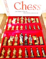 Chess SAC Battle of Hastings, 11cm King hand painted by Studio Anne C. No Board.