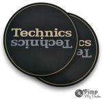 Technics Slipmats - 1200M7L Style - Grey / Champagne x 2