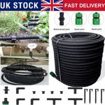 7m-100M Black Porous Soaker Hose Watering Pipe Drip Seep Irrigation Garden Lawn