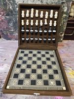 RARE Handmade Chess Game, Antique 1970 Chess, Vintage Chess.