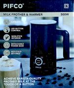 Pifco Milk Frother Steamer & Warmer for Frothy Hot Chocolate Coffee Latte