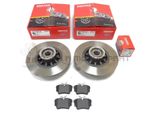 Rear 2 Mintex Brake Discs & Pads And Bearings ABS Rings For Renault Trafic 1.6