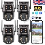 1/4 x WIFI IP Camera Outdoor CCTV PTZ Smart Home Security IR Camera 4K Dual-Lens
