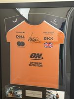 Lando Norris 2025 World Champion Framed Shirt With Signature