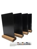 A5 CHALKBOARD BLACKBOARD PUB TABLETOP x FOUR + LIQUID CHALK PEN
