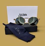 Genuine Jean Paul Gaultier Designer Sunglasses Cult Steampunk Gold Retro New