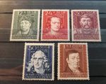 Germany Stamps General Government 1944 Cultural Figures. Complete Set.MNH