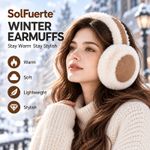 Women's Winter Earmuffs Soft Faux Ear Warmers Plush Warm Ear Covers UK