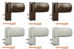 3 x Avocet Adjustable Flag Hinge For Upvc Doors Great For Repairs White - Brown
