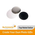 75mm Round Magnetic Back Button Badge Components - G-Series Machine Only