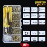 Glasses Repair Kit Spectacles Screws Nose Pads Optical Repair Tool Set UK