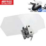 Motorbike Motorcycle Clip On Windshield Wind Screen Deflector Extension Spoiler