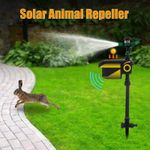 Water Spray Animal Repeller Solar Power Outdoor Garden Pest Cat Mice Deer Sensor