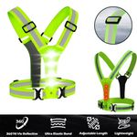 LED Reflective Vest Running Gear,Night Running Gear,LED Vest for Night Jogging