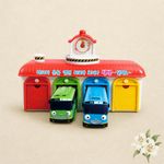 Tayo the Little Bus Central Garage Station Set + Sticker Mini Car Toy Kids Gift