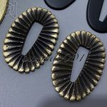 Thick Brass Seppa Black Gold Plated Pad Spacer For Japanese Katana Samurai Sword