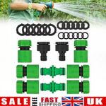 25pcs HOZE LOCK HOSE PIPE CONNECTOR SET WATER WATERING GARDEN FITTING KITS