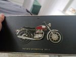 Vintage Triumph Bonneville 750 Motorcycle Wall Plaque – Retro Garage Decor