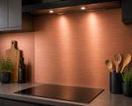 Brushed Copper PVD Splashback Made to Measure