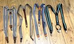H & M Job Lot of 4 Men's Suspenders/Braces - Various colours/ fabrics & styles