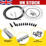 Universal 5 Metres DIY Throttle Cable Kit Nipples Ferrules Motorbike Replacement