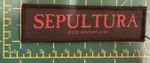 Sepultura Standard Logo Woven Sew On Patch Officially Licensed