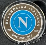 ITALIA 2026 100 Years Centenary Napoli Calcio 5 Euro Silver Proof Coin
