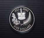New Zealand 5 Dollars 2003 Silver Proof