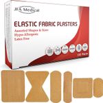 JFA Medical Fabric Assorted Plasters (6 Sizes) 100 Plasters per Pack