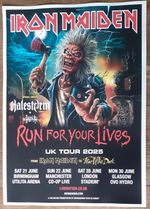 Iron Maiden - live band music show 2025 promotional tour concert gig poster